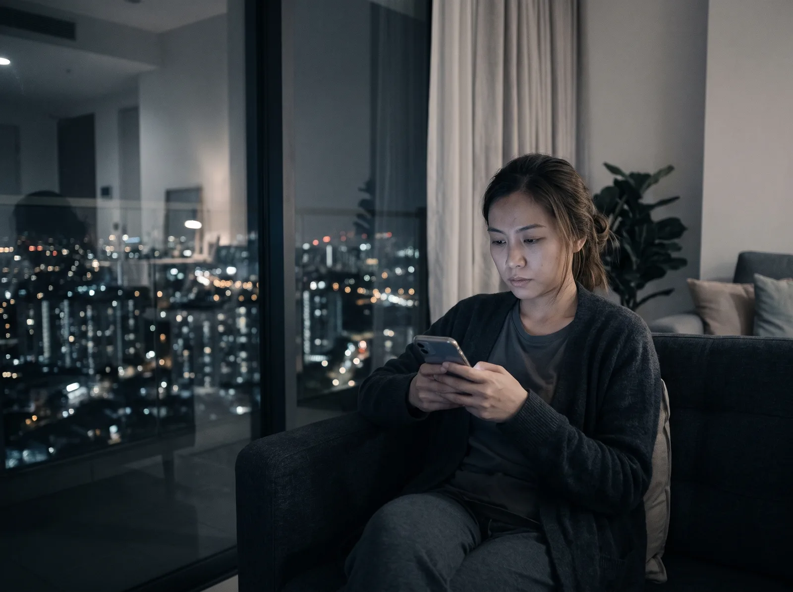 住户在家中通过手机预订设施